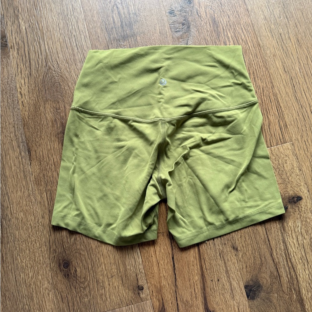 Lululemon Align High Rise Shorts Bronze Green Size 6